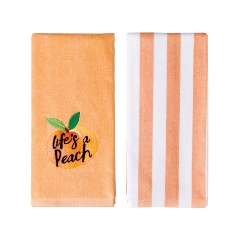 Huntington Home Peach 2-Pack Kitchen Towel Set

1 each